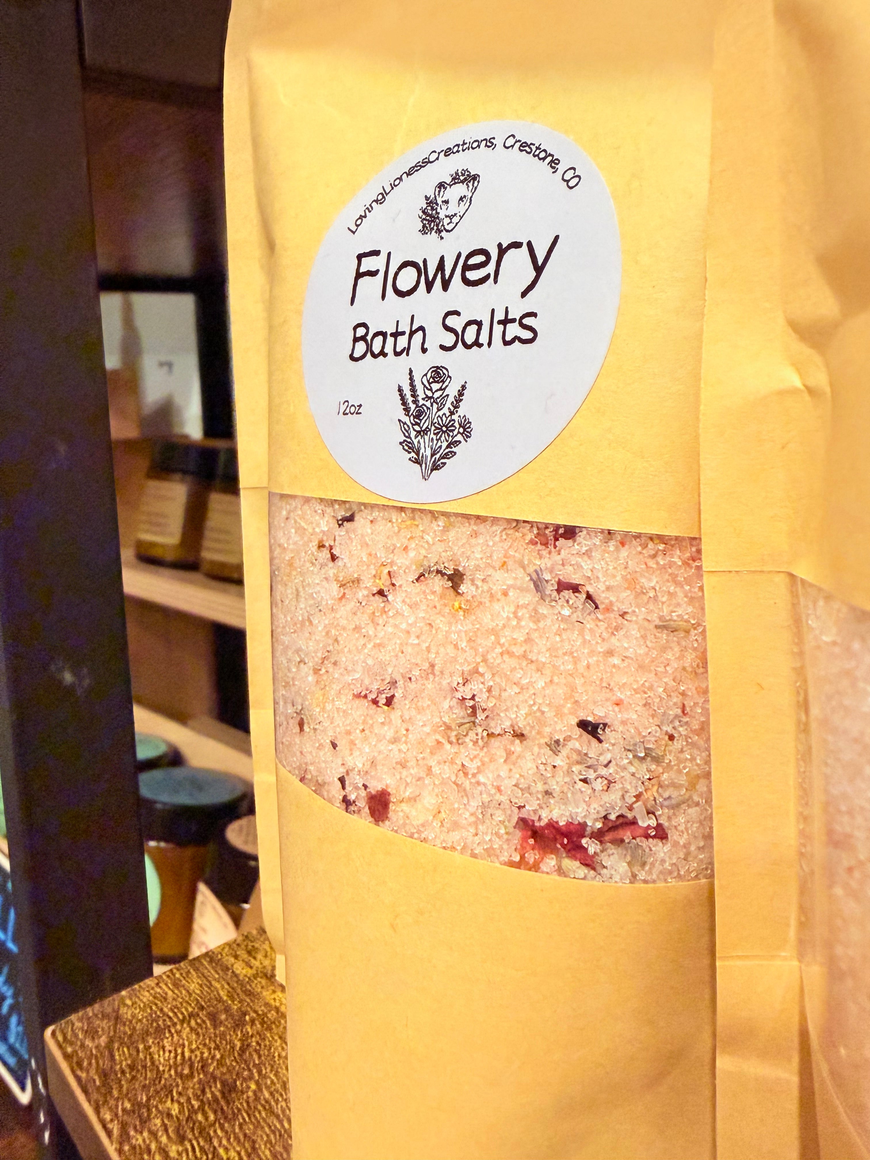 Flowery Bath Salts- 12oz
