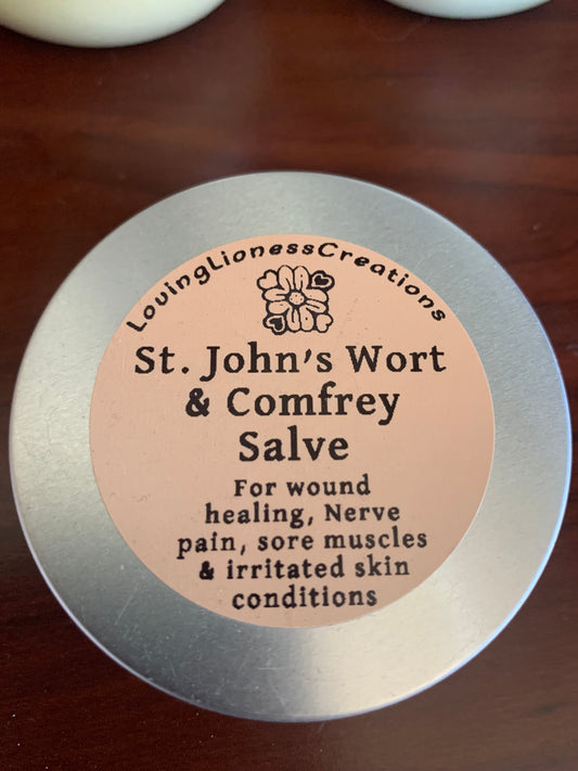 Comfrey and St. John’s Wort Balm- 2oz