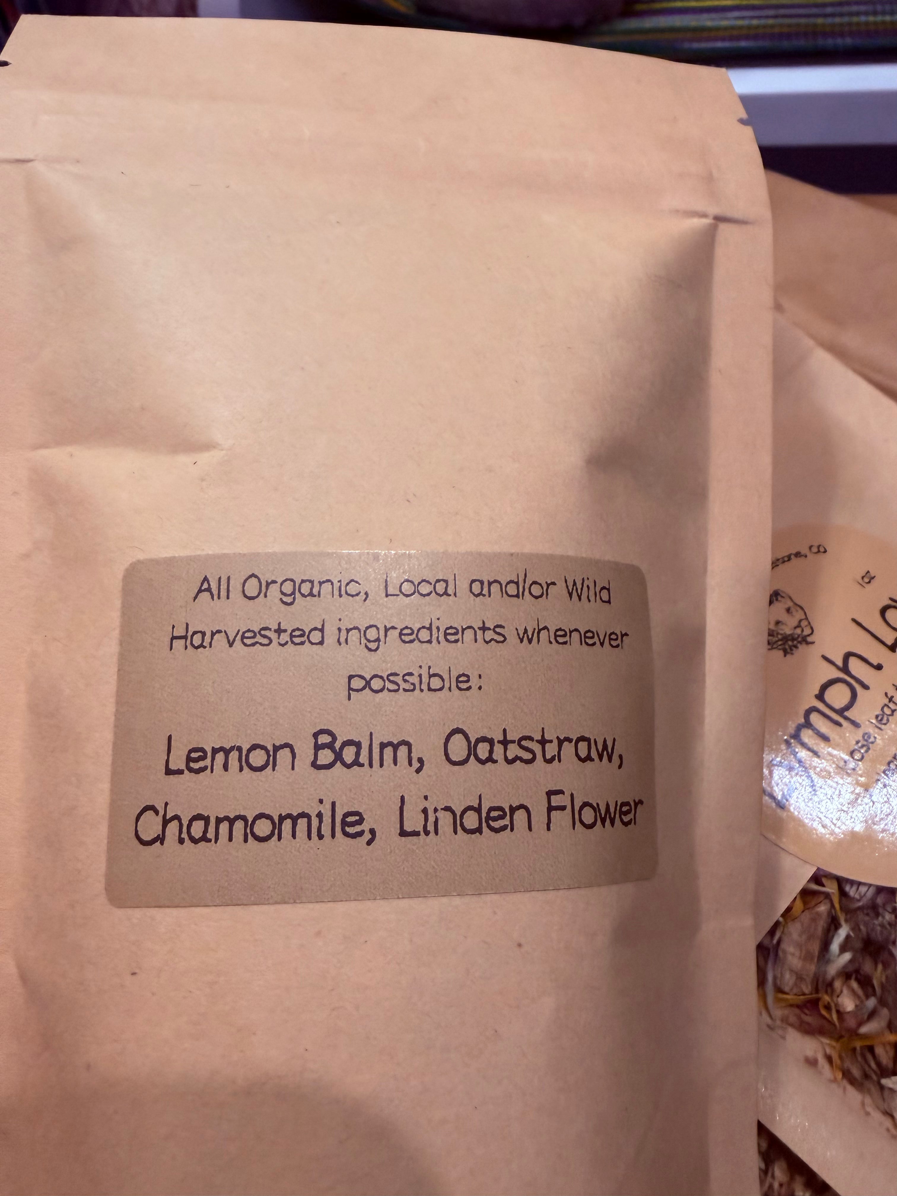 Gentle Calm- loose leaf herbal tea blend- 1oz