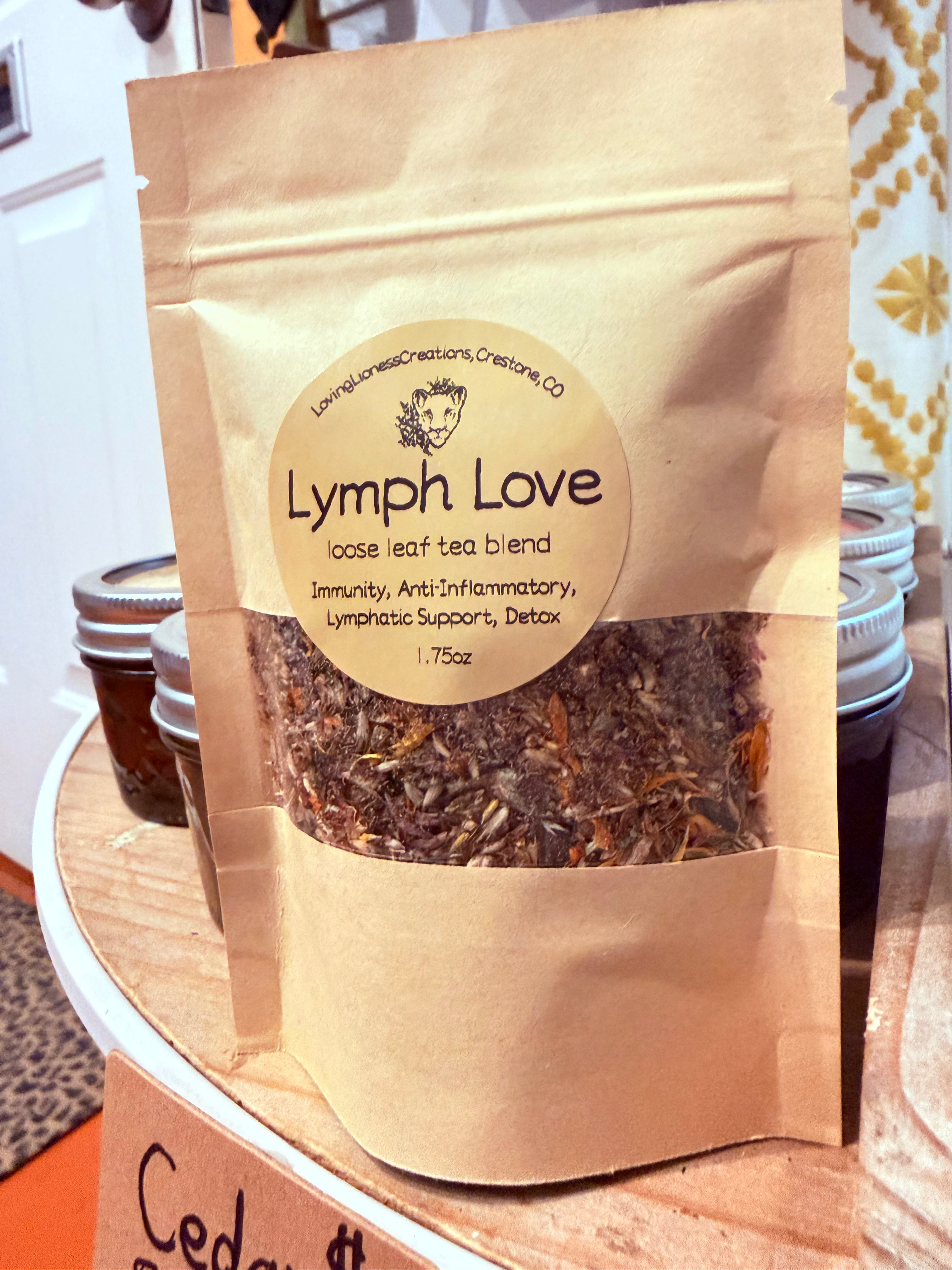 Lymph Love- loose leaf herbal tea blend, 1.5 ounces