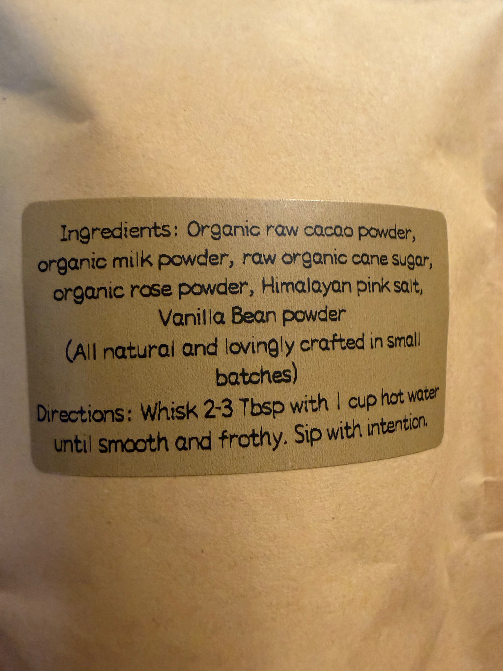Rose Cacao Hot Chocolate Mix- 4oz