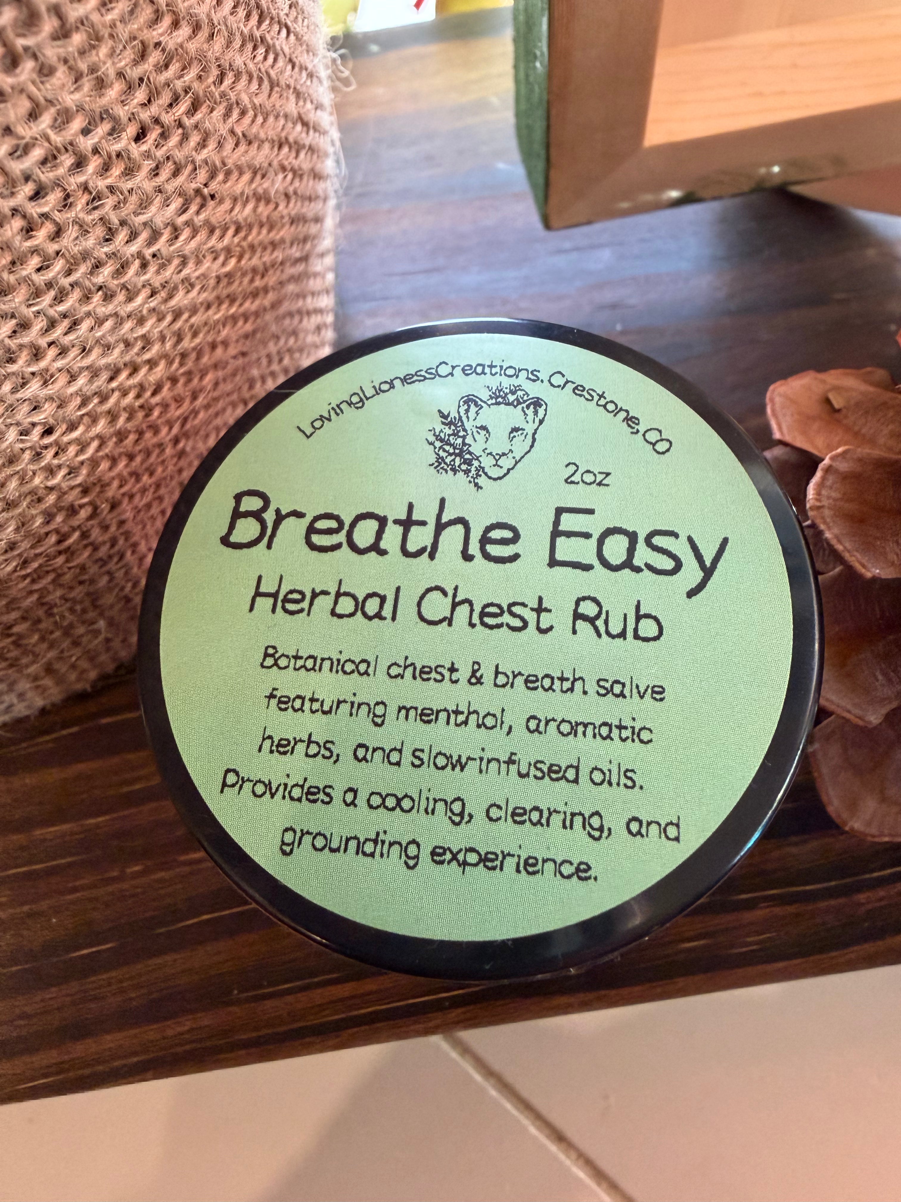 Breathe Easy Herbal Chest Rub-2oz